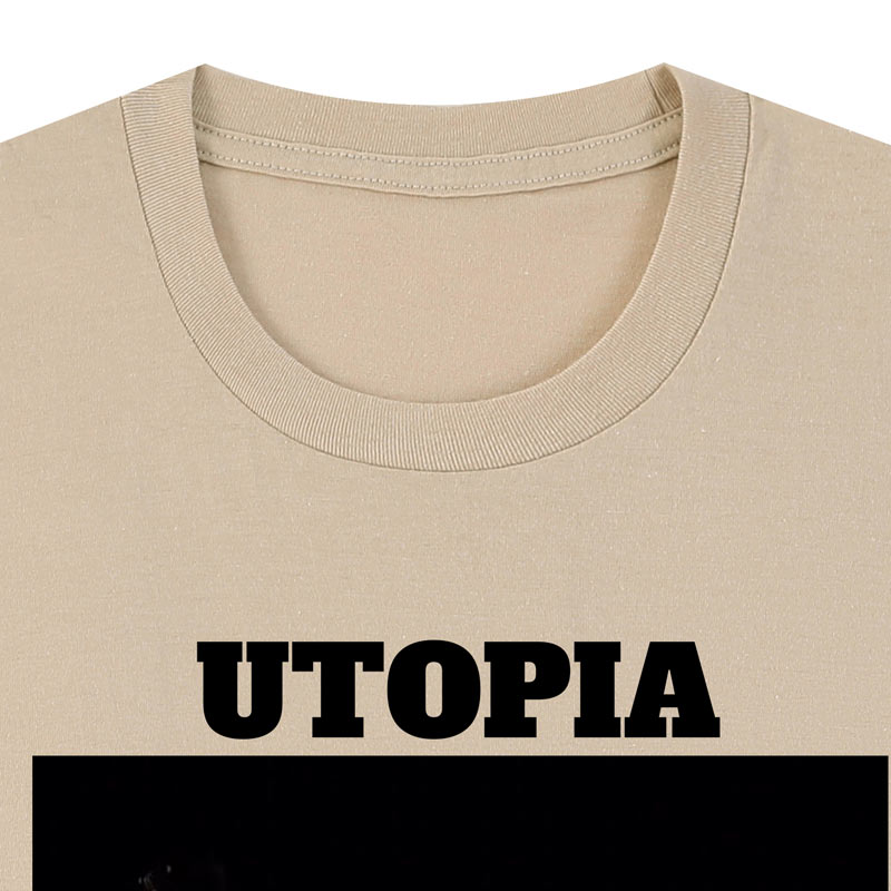 Travis Scott短袖T恤Utopia专辑海报饶舌街头嘻哈男女美式字母 - 图0