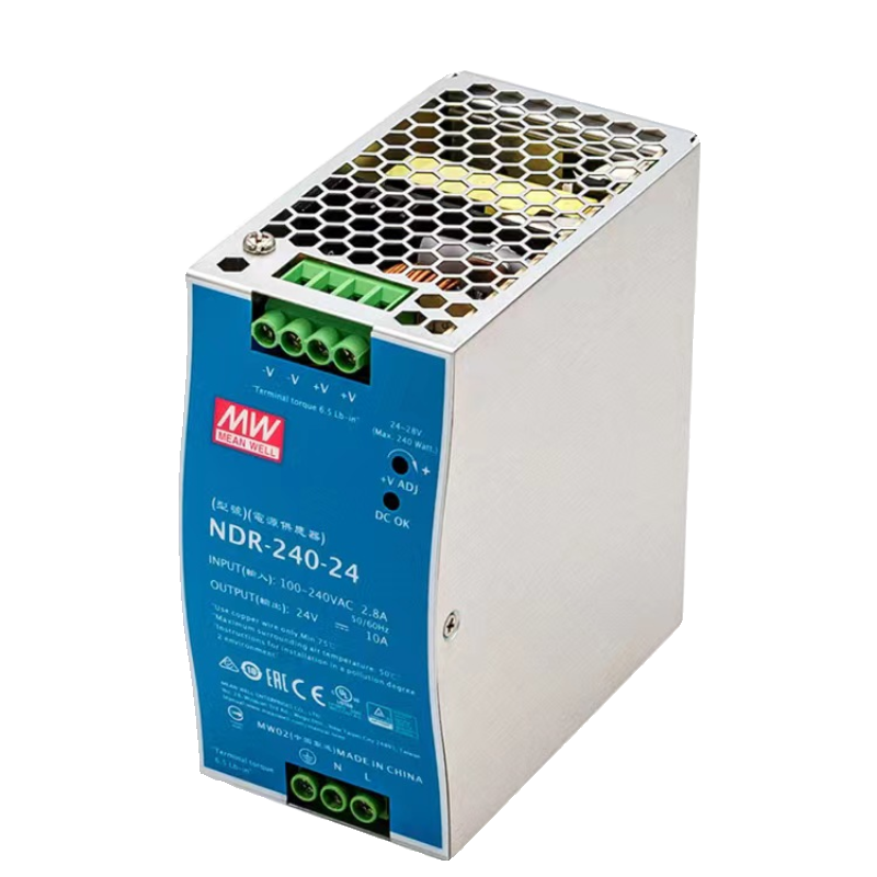 明纬NDR-75W120W导轨240W480W开关电源12V24V48V10A20A 电源模块 - 图3