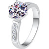 Henan laboratory grown synthetic diamond ring CVD diamond wedding ring jewelry diamond ring can be set to platinum 18K gold