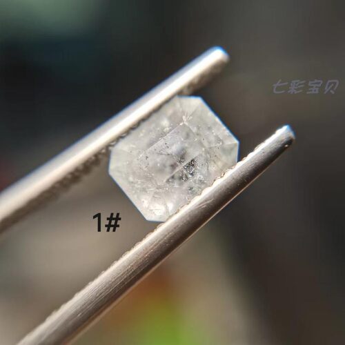 天然稀有宝石天青石戒面A41国赛考试大纲样品 鉴定师难得学习样品 - 图0