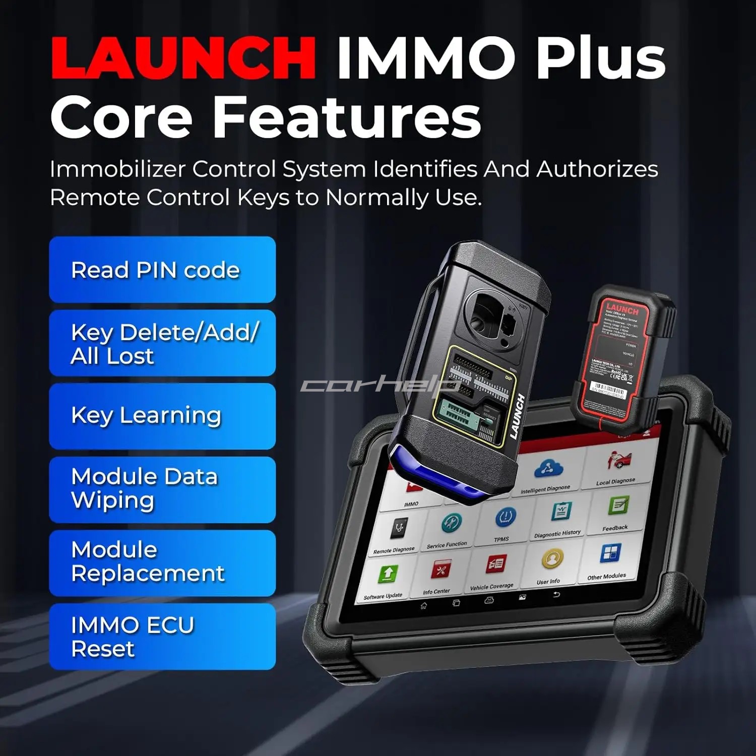 跨境 LAUNCH X431 IMMO PLUS Key Programmer 海外全球版 多语言 - 图1