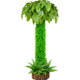 Sewer pipe decoration bark to cover fake flower rattan