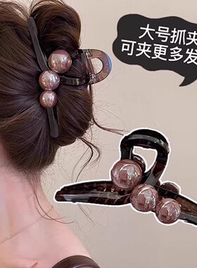 中号抓夹女发量少高级感发夹女士2026新款高端后脑勺鲨鱼夹子发饰