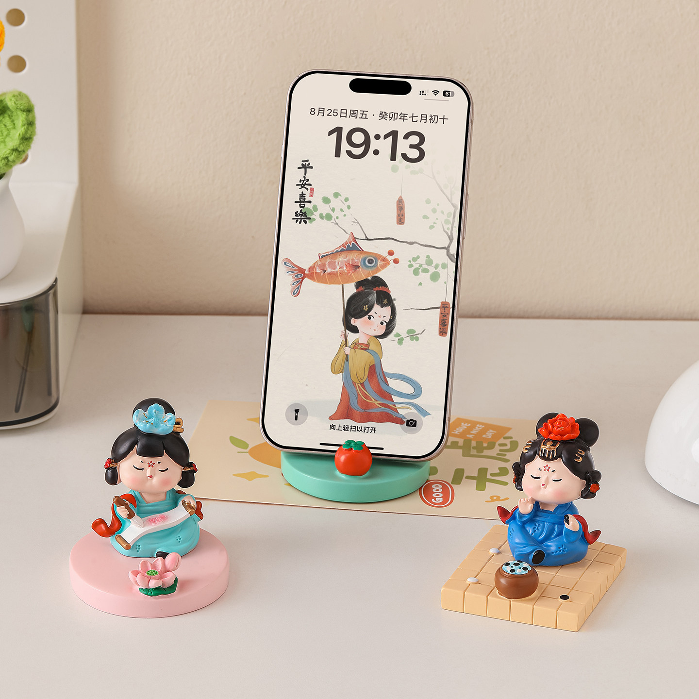手机支架可爱治愈系装饰品上班工位情绪稳定神器办公室桌面小摆件,淘宝优惠券,粉丝福利购,淘宝优惠卷