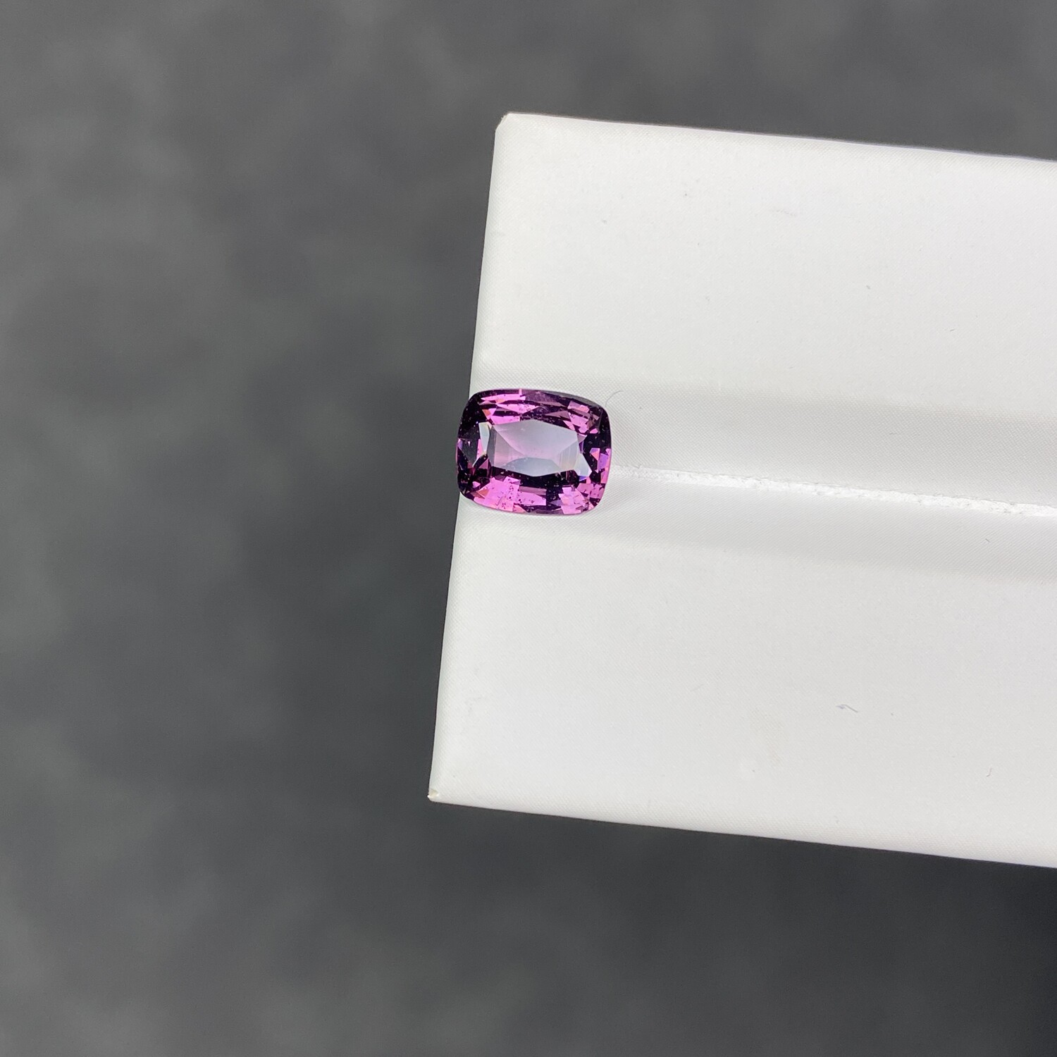 Natural red purple spinel baguette color gemstone clean