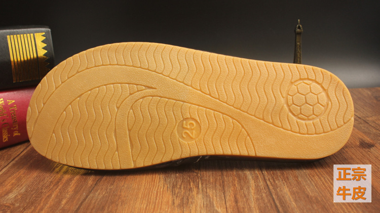 真皮居家儿童情侣通头牛筋底室内地板防滑夏季