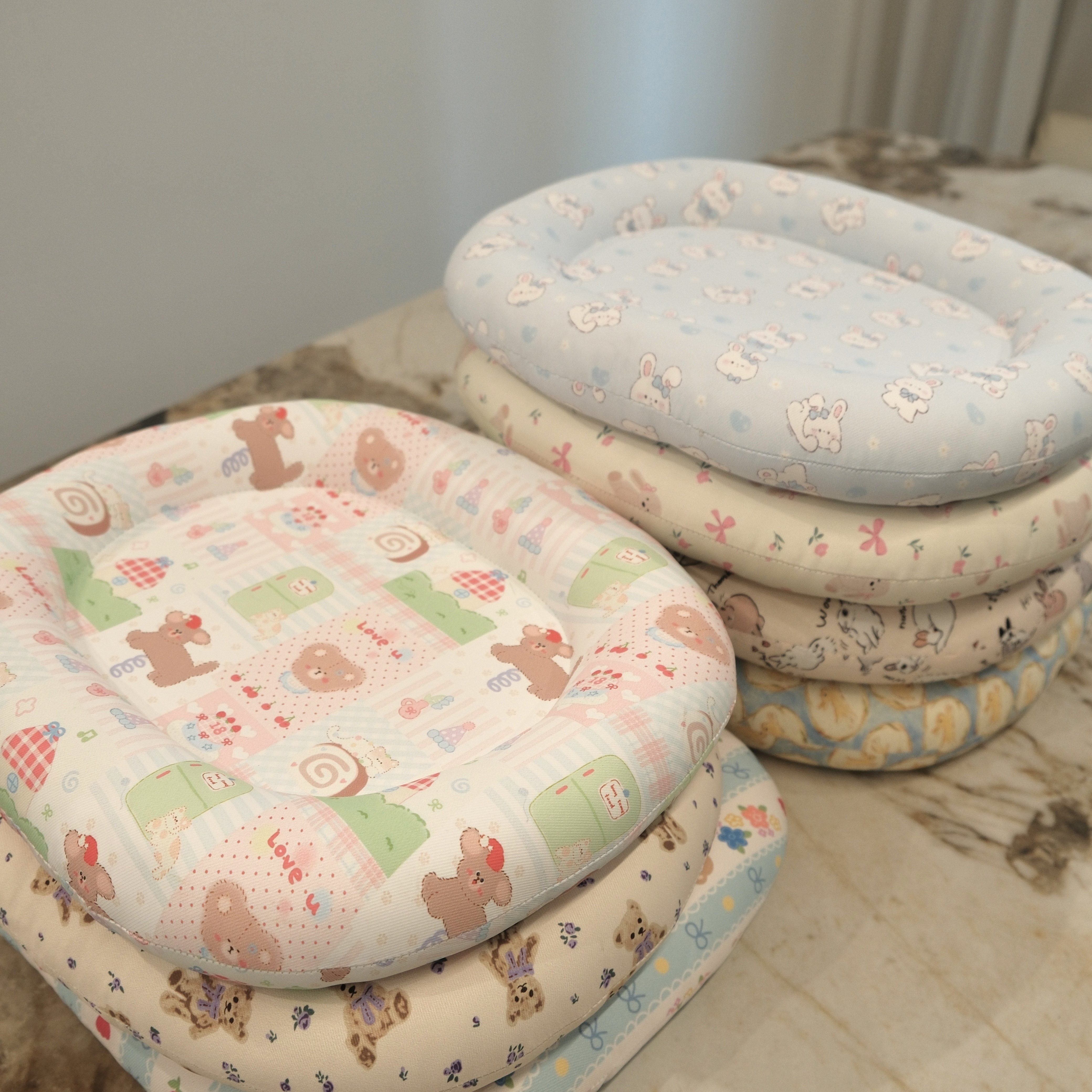 兔子趴趴垫夏季凉感垫防泼水椭圆垫子荷兰猪侏儒兔垫子兔子降温垫,淘宝优惠券,粉丝福利购,淘宝优惠卷