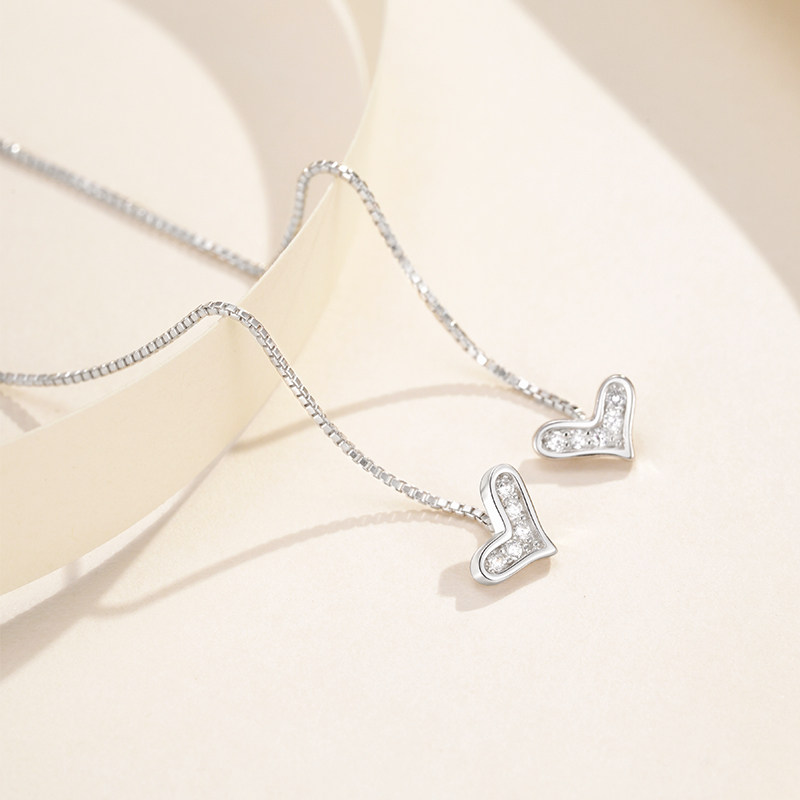 猫蛰S925流苏耳线纯银女潮高级感气质网红爆款大气小众爱心耳饰品,淘宝优惠券,粉丝福利购,淘宝优惠卷