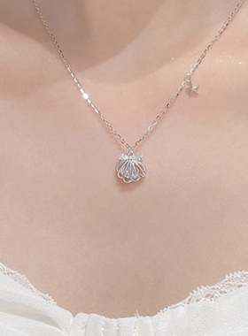 猫蛰S999足银一贝子项链