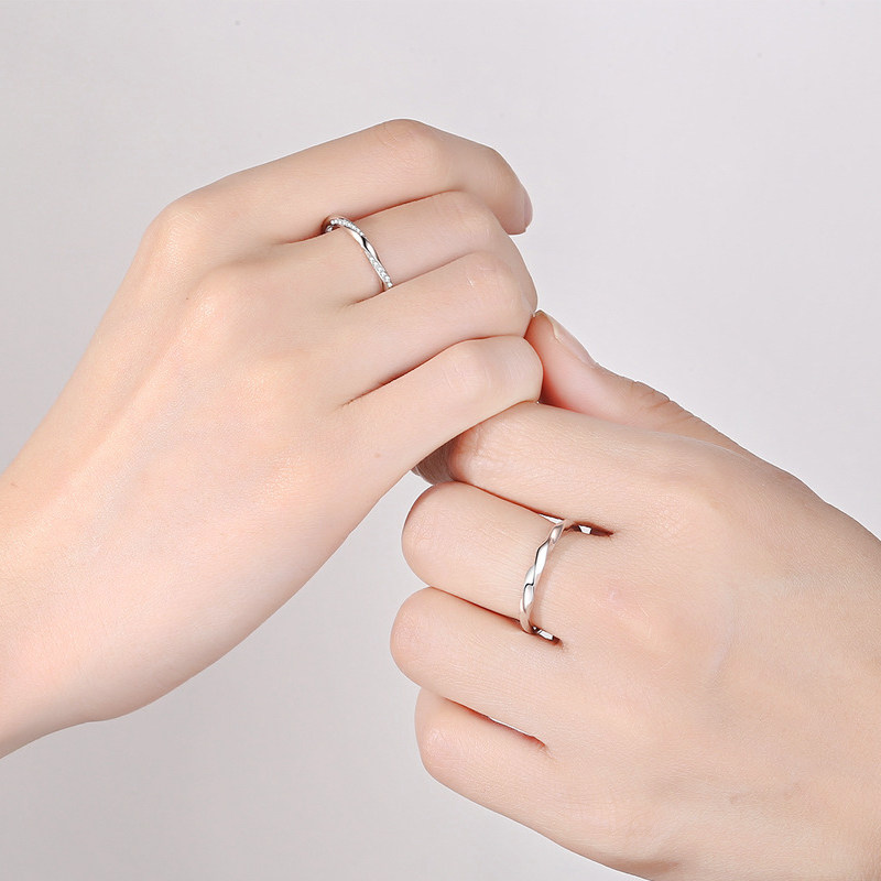 猫蛰S999足银莫比乌斯开口戒指情侣无名指食指对戒情人节礼物纪念,淘宝优惠券,粉丝福利购,淘宝优惠卷