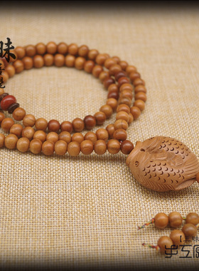 正宗桃木项链链饰品长毛衣