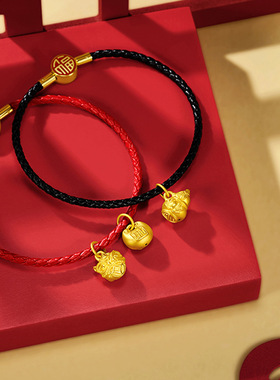 沙金锁财小胖福锁包滴溜挂坠醒师吊坠葫芦项链手链diy配件