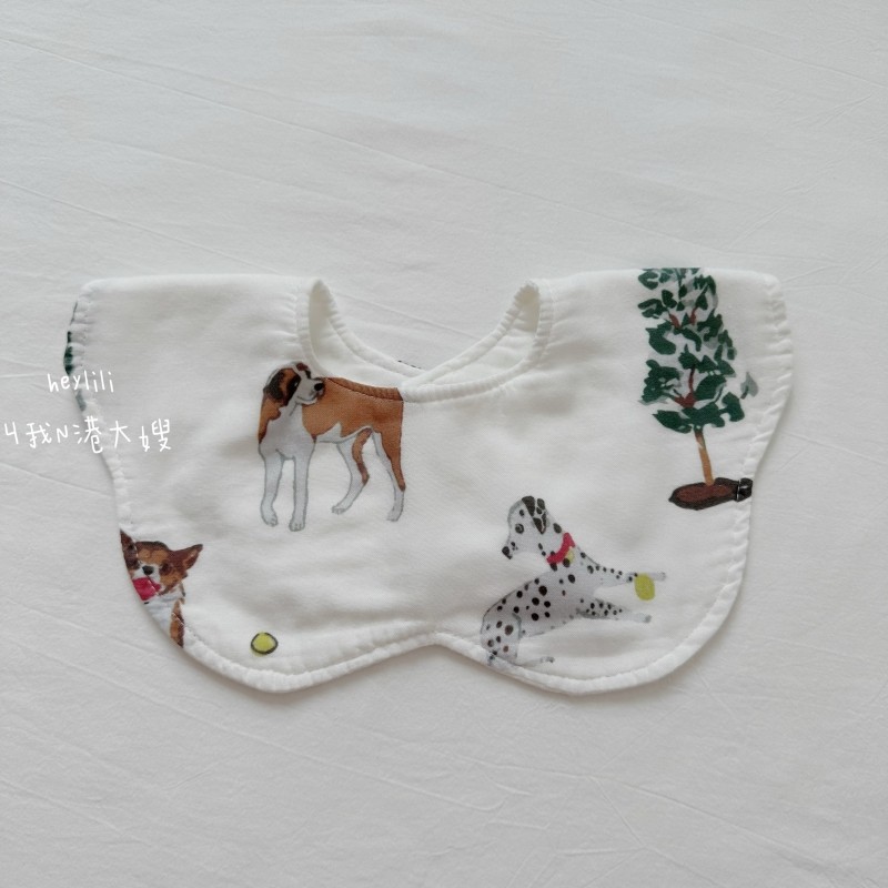 宝宝口水巾花瓣小围嘴防脏竹棉纱布新生婴儿防吐奶纯棉围兜可旋转,淘宝优惠券,粉丝福利购,淘宝优惠卷