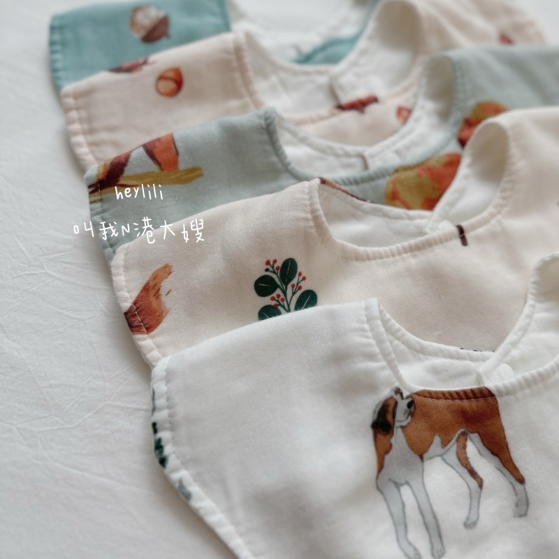 宝宝口水巾花瓣小围嘴防脏竹棉纱布新生婴儿防吐奶纯棉围兜可旋转,淘宝优惠券,粉丝福利购,淘宝优惠卷