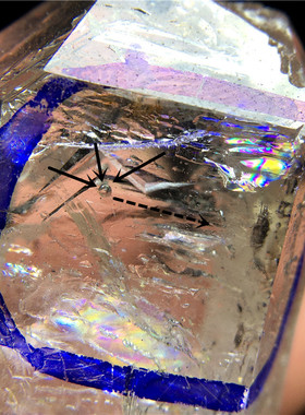 水晶水胆流沙吊坠闪灵钻原石矿标