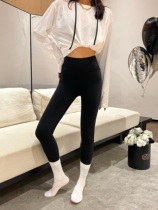 2023 new no awkward line yoga pants woman high waist lifting hip and hip elastic tight 100 lap length pants