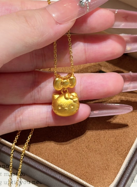 软萌HelloKitty蝴蝶结吊坠项链女