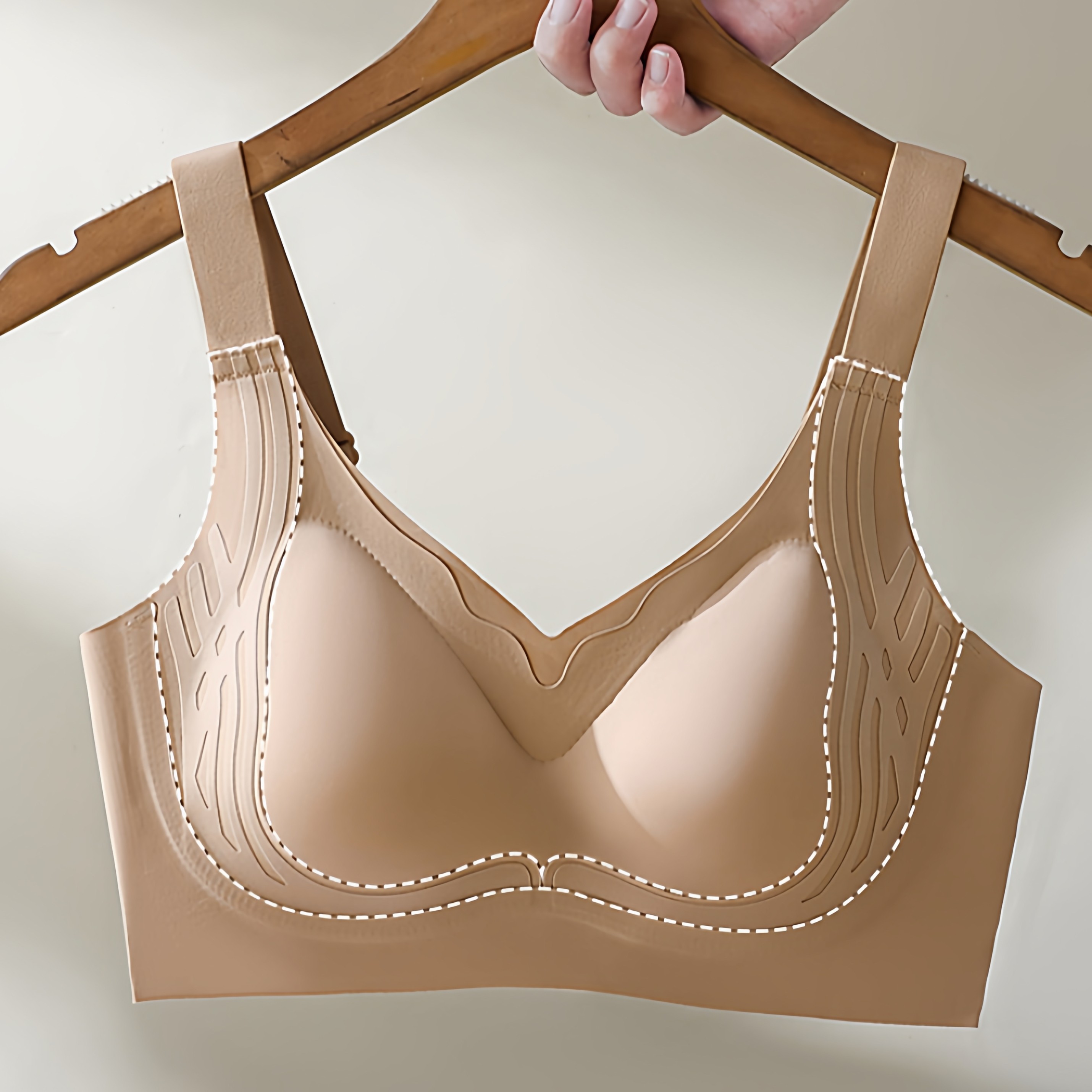 无痕文胸女聚拢收副乳防下垂全罩杯薄款内衣大胸显小 有3XL,淘宝优惠券,粉丝福利购,淘宝优惠卷