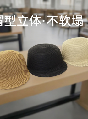 outfly夏季日系淑女草编小帽子