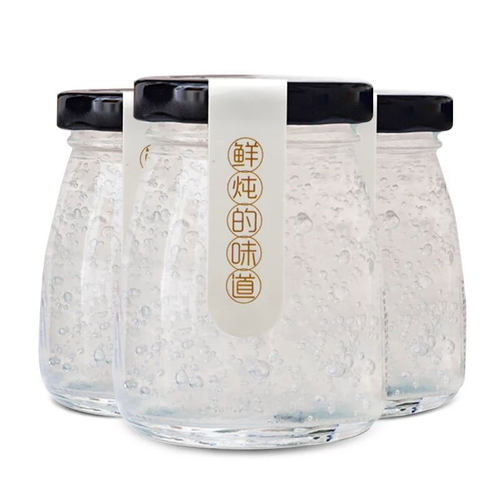 燕窝瓶子果酱瓶蜜蜂玻璃瓶布丁瓶即食鲜炖分装带盖小号燕窝分装瓶 - 图3