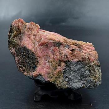 Rhodonite ແຮ່ທາດທໍາມະຊາດໄປເຊຍກັນການສອນ specimen ornaments rough gemstone collector stone 25
