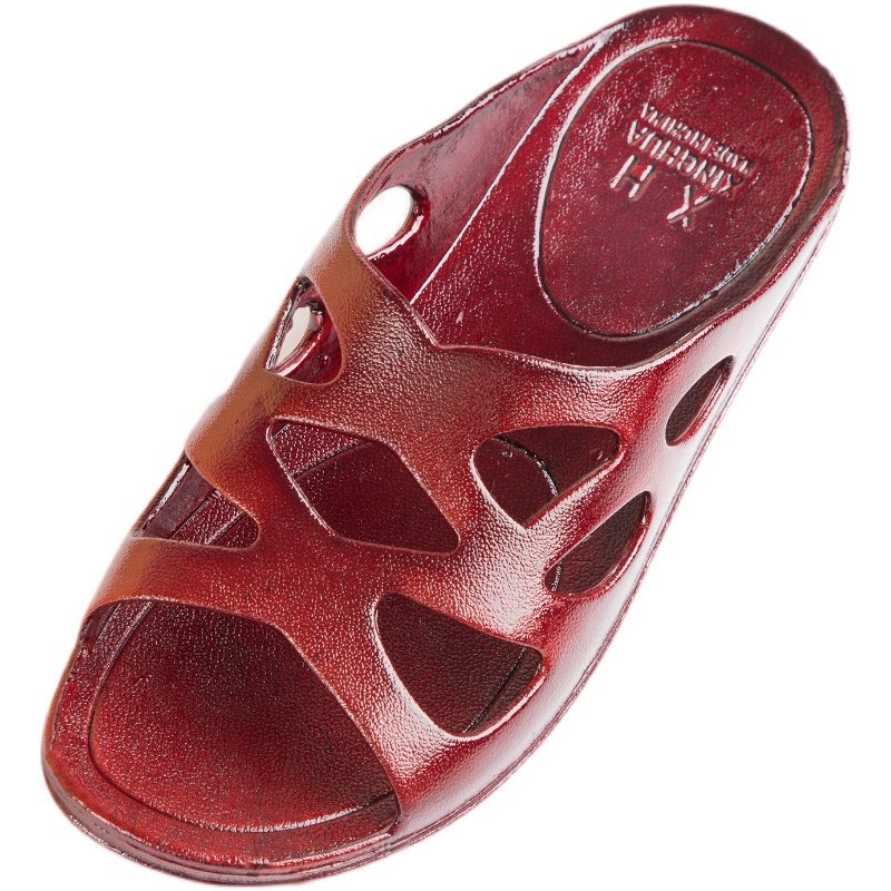 湛江中老年女士凉拖鞋妈妈防滑露趾居家低跟软底纯色透气油拖鞋,淘宝优惠券,粉丝福利购,淘宝优惠卷