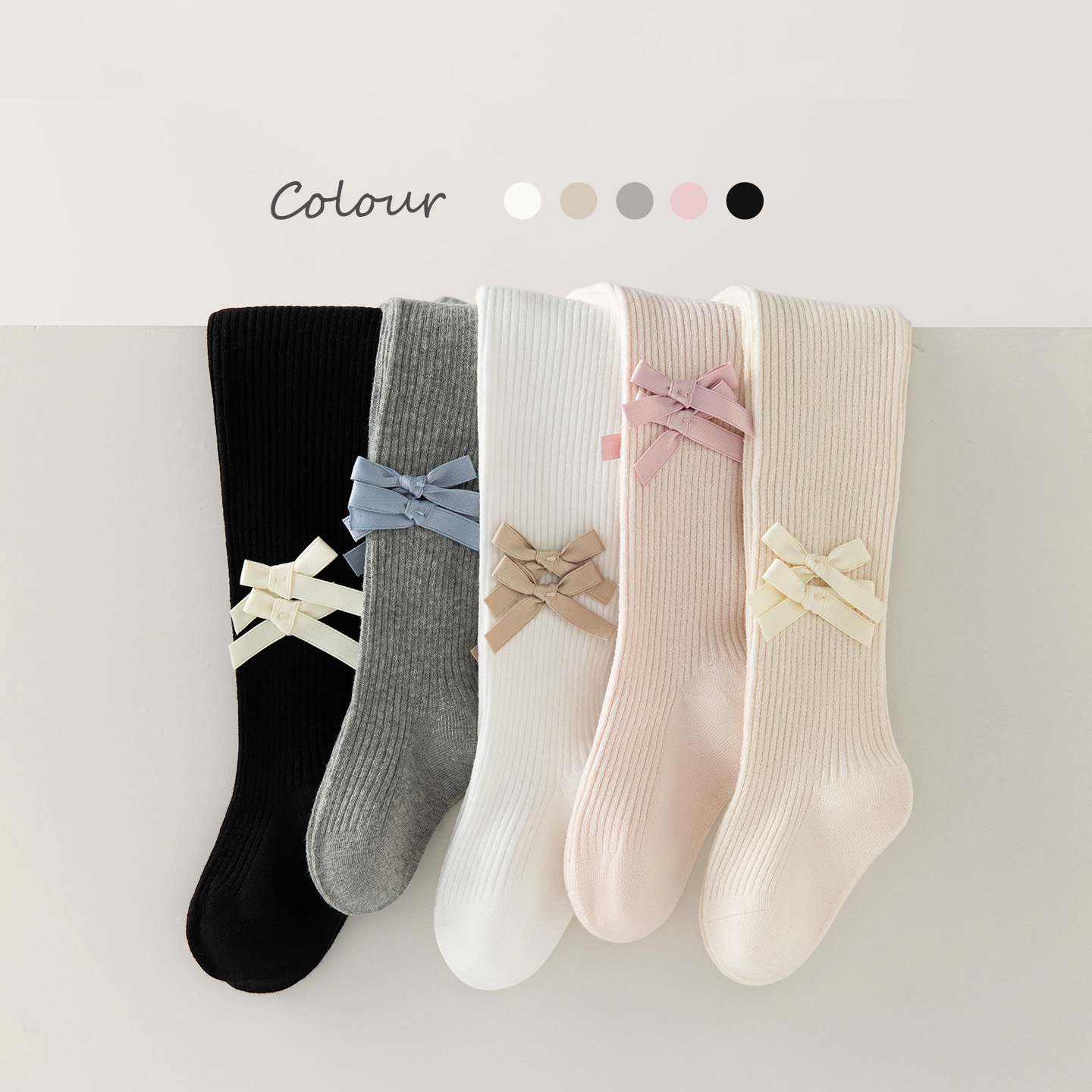 卡拉美拉女童连裤袜春秋儿童打底裤袜婴儿裤袜长筒袜秋冬打底袜 - 图0