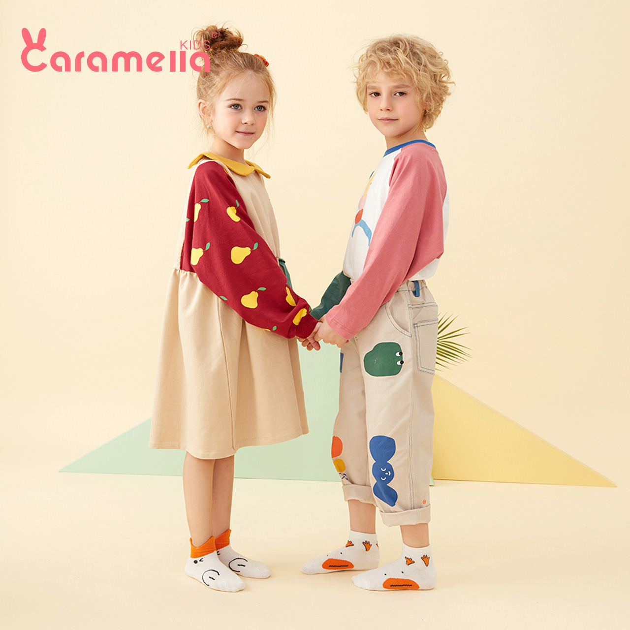 caramella纯棉春秋四季儿童袜子 caramella服饰儿童袜子(0-16岁)