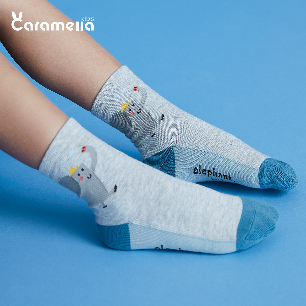 caramella服饰旗舰店caramella儿童袜子卡通男童中筒宝宝纯棉秋冬季长筒袜婴儿地板袜0