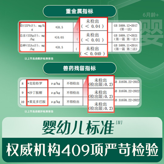 Ying's Pork Liver Powder is a complementary food for infants and young children.