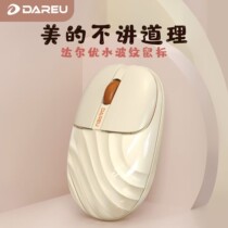 Dal Superior LM135 Water Ripple Mute Wireless Mouse Bluetooth 2 4G Dual Mode Office Rechargeable Pink Girl