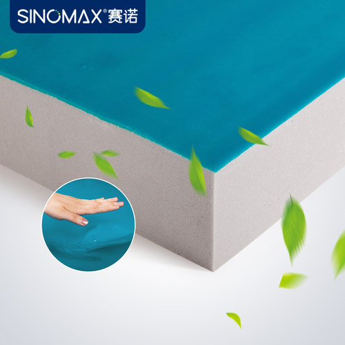赛诺舒爽凝胶薄垫夏季凉感记忆床垫家用慢回弹记忆棉床褥 - 图0