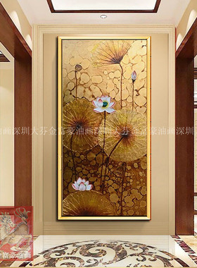手绘东南亚风别墅写字楼会所挂画