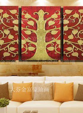 东南亚风瑜伽馆写字楼菩提树挂画