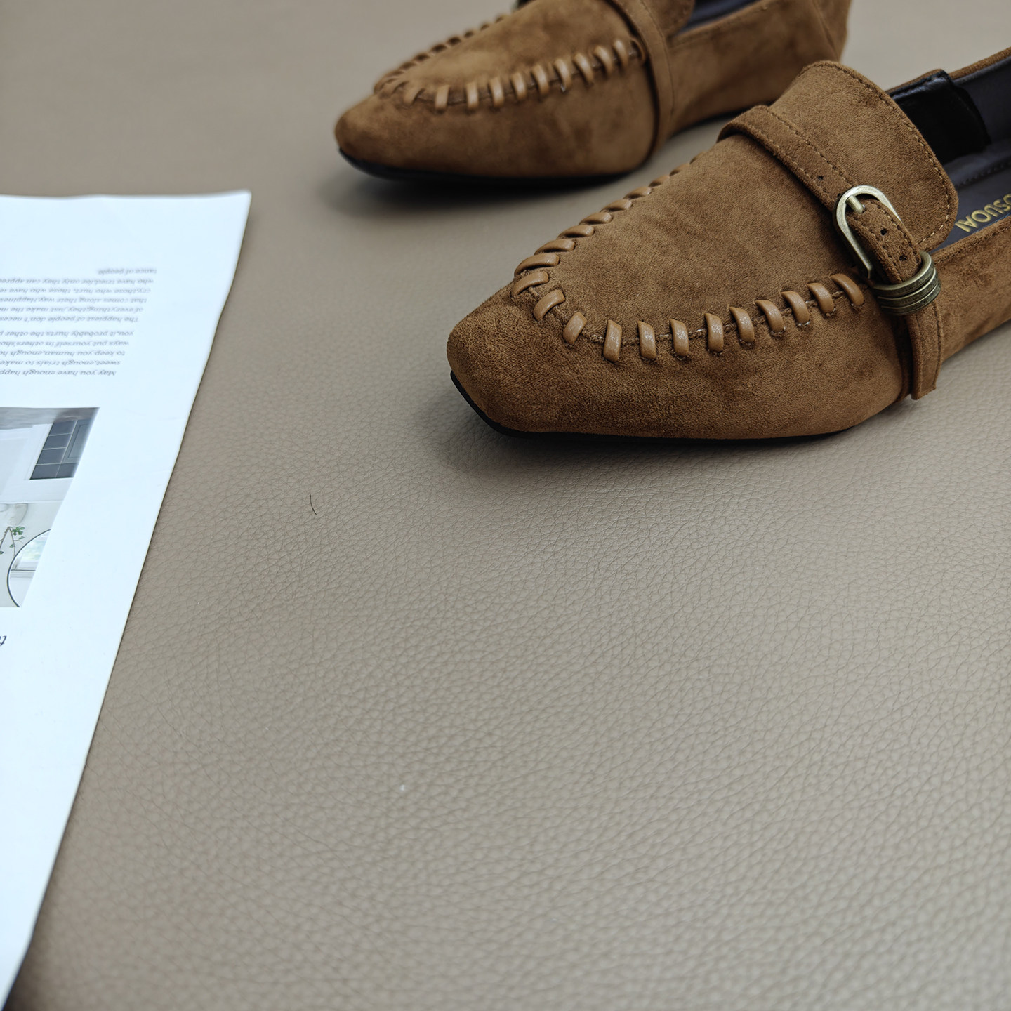 复古尖头玛丽珍鞋女内增高单鞋2025新款小众慵懒感软底绒面乐福鞋,淘宝优惠券,粉丝福利购,淘宝优惠卷