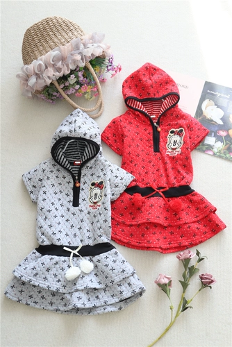 Демисезонный милый пуховик, стеганое хлопковое платье без рукавов, цветочный принт