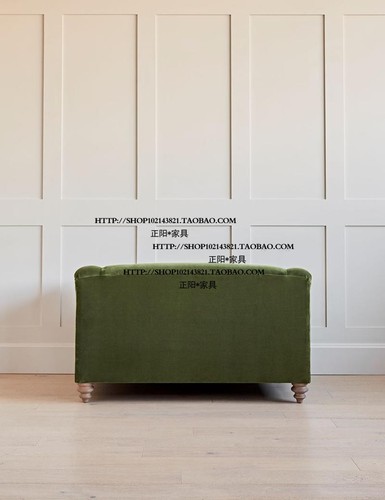 高端定制美式法式实木布艺单人位沙发椅洽谈椅客厅民宿客栈家具