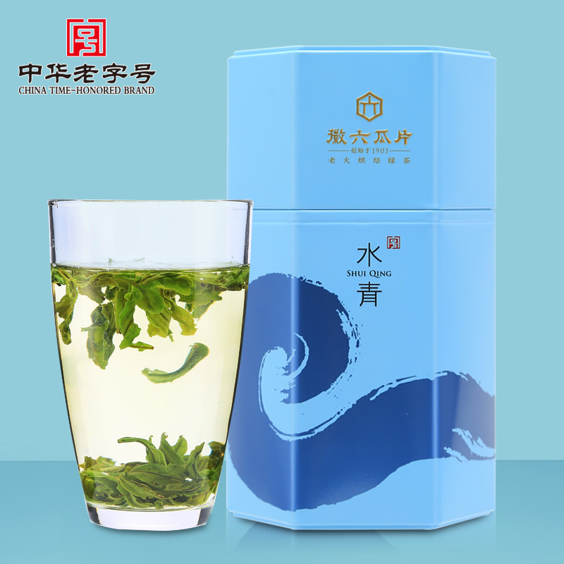 徽六官方旗舰店新茶徽六茶叶绿茶安徽非特级浓香六安瓜片手工罐装口碑250g0