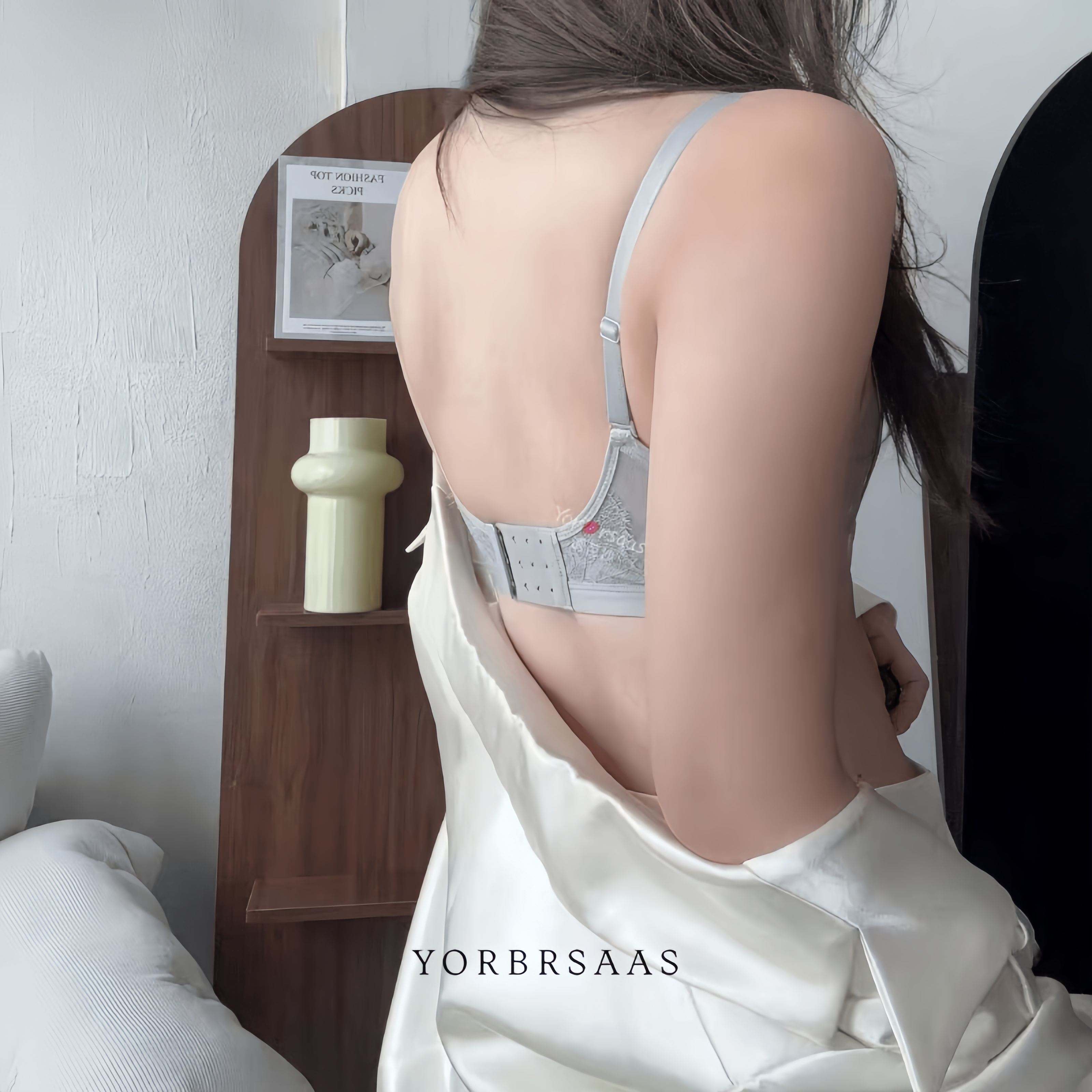 新款诱芭莎1521BC杯软钢圈兔耳朵轻薄蕾丝时尚性感舒适透气无感 - 图3