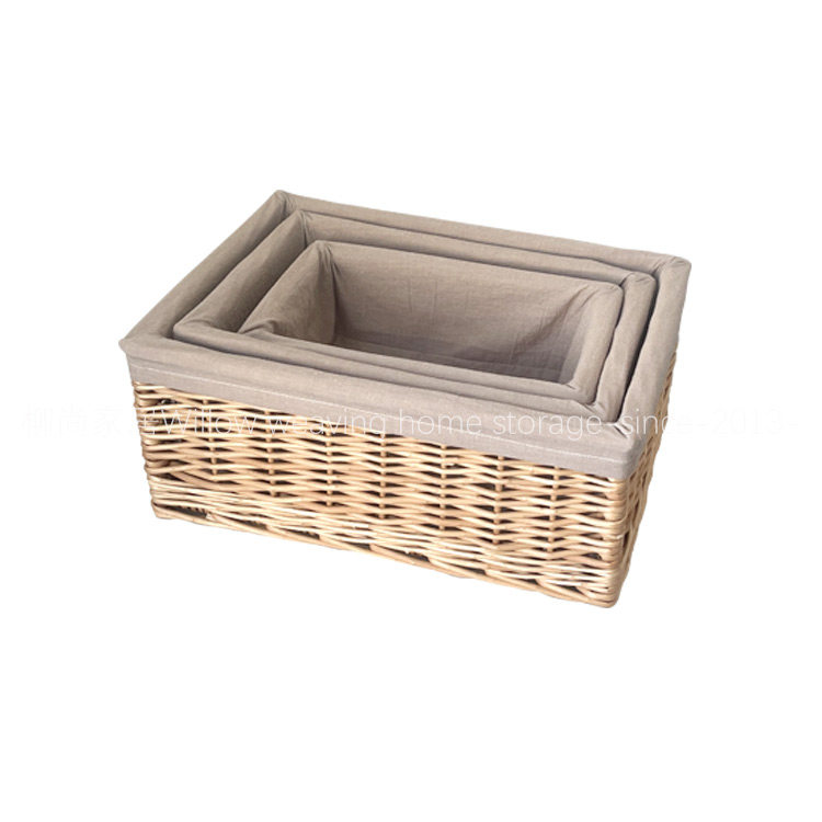天然柳藤手工编织长方形收纳筐篮简约书桌茶几边角玄关杂物收纳篮,淘宝优惠券,粉丝福利购,淘宝优惠卷