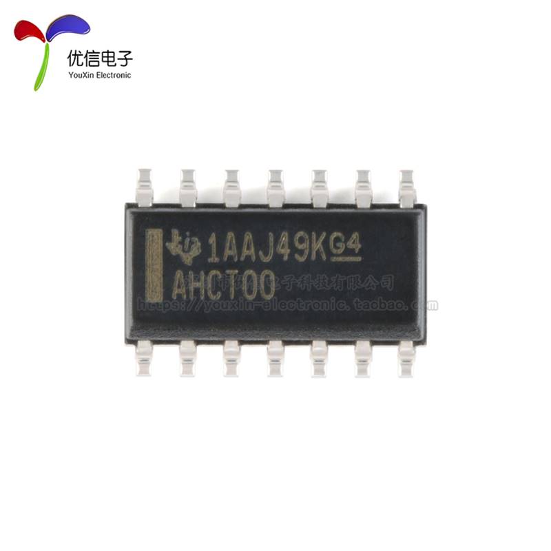 原装正品 SN74AHCT00DR SOIC-14 四路2输入正与非门 贴片逻辑芯片 - 图0