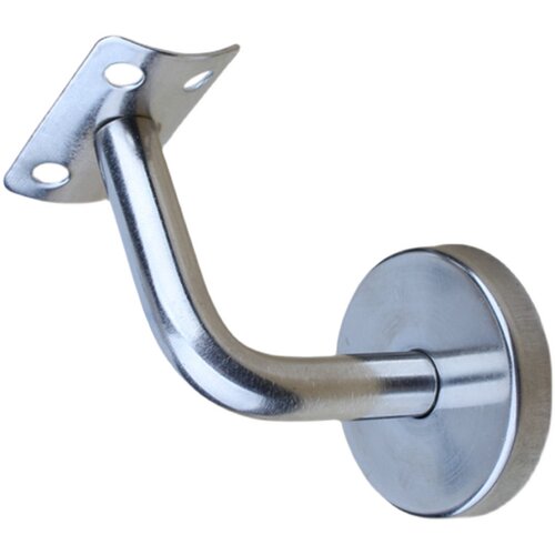 不锈钢实心墙托楼梯支架立柱配件七字弯支撑架靠墙玻璃扶手固定托 - 图3