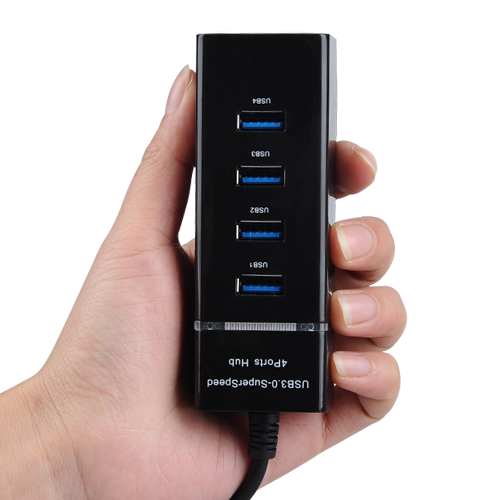 笔记本高速usb3.0分线器一拖四usp3 0 hub集线器多功能扩展器接口 - 图0