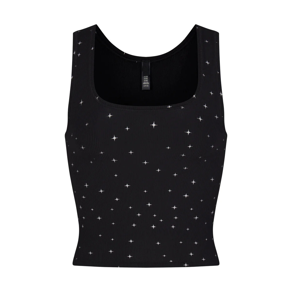 正品SKIMS卡戴珊U领螺纹吊带背心修身纯色外穿运动上衣短袖T恤女