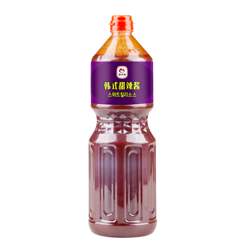 1瓶包邮韩国韩味乐韩式甜辣酱2.1kg 韩式炸鸡店用果酱蘸酱甜辣酱 - 图3