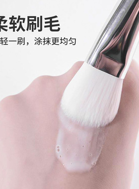 双头电镀软毛面膜刷泥膜刷子脸部清洁美容院水疗涂抹式工具