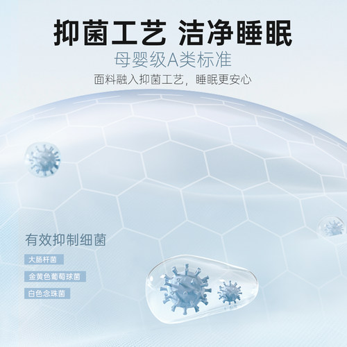 多喜爱母婴级A类冰丝凉席夏季凉感冰豆豆可水洗床笠款床罩软席子 - 图1