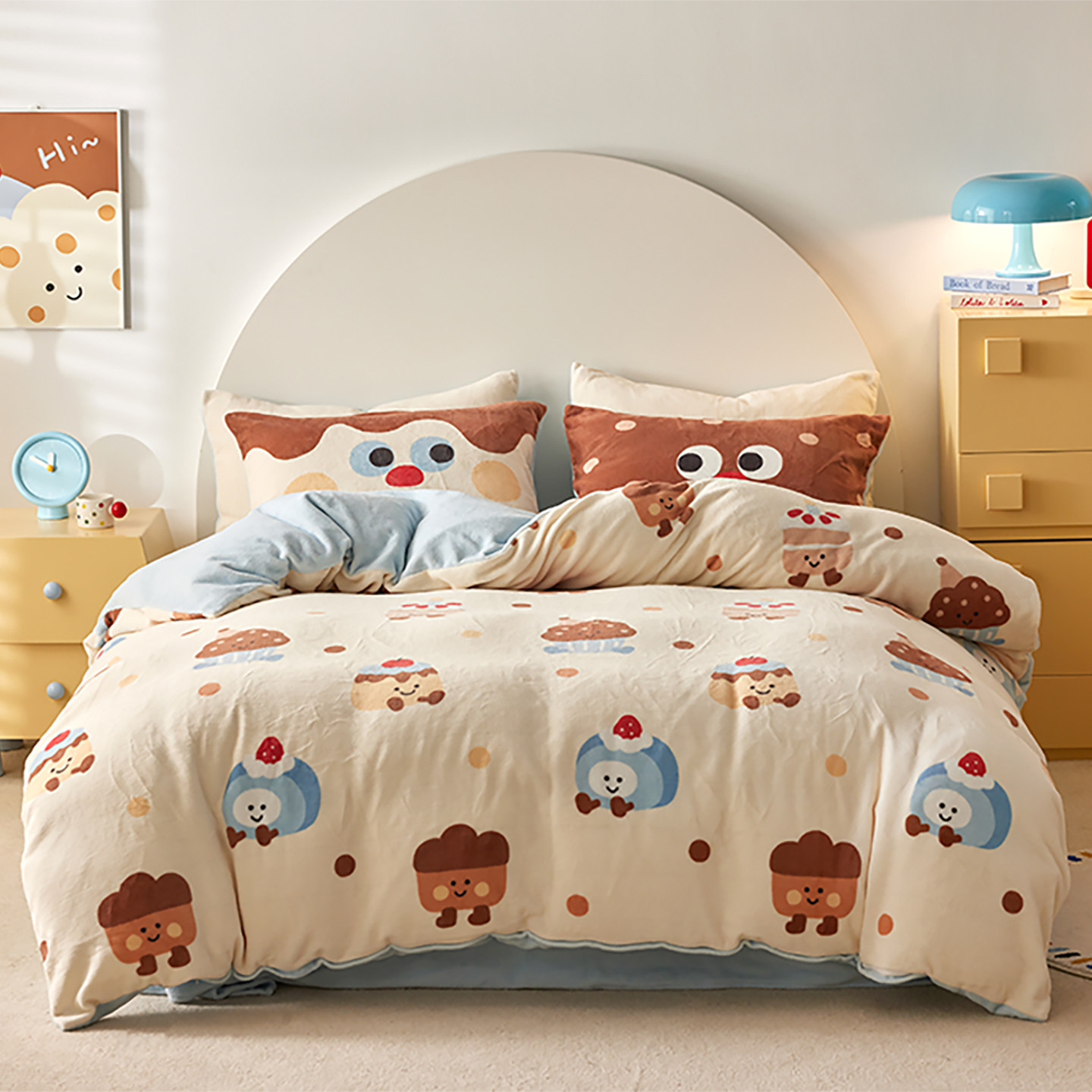 多喜爱甜梦奶油屋系列暖绒三件套/四件套保暖加厚秋冬床单床品,淘宝优惠券,粉丝福利购,淘宝优惠卷