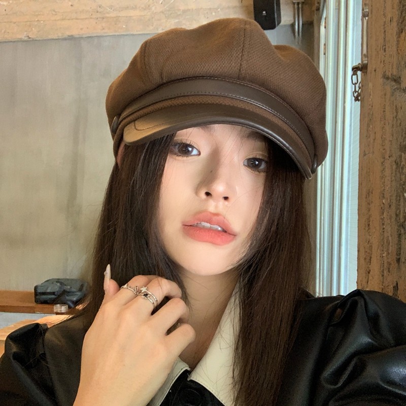 秋冬美拉德穿搭帽子女复古画家贝雷帽显脸小云朵八角帽潮百搭鸭舌,淘宝优惠券,粉丝福利购,淘宝优惠卷