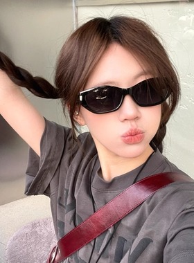 复古猫眼墨镜女高级感2025新款防紫外线方圆脸显脸小太阳眼镜潮